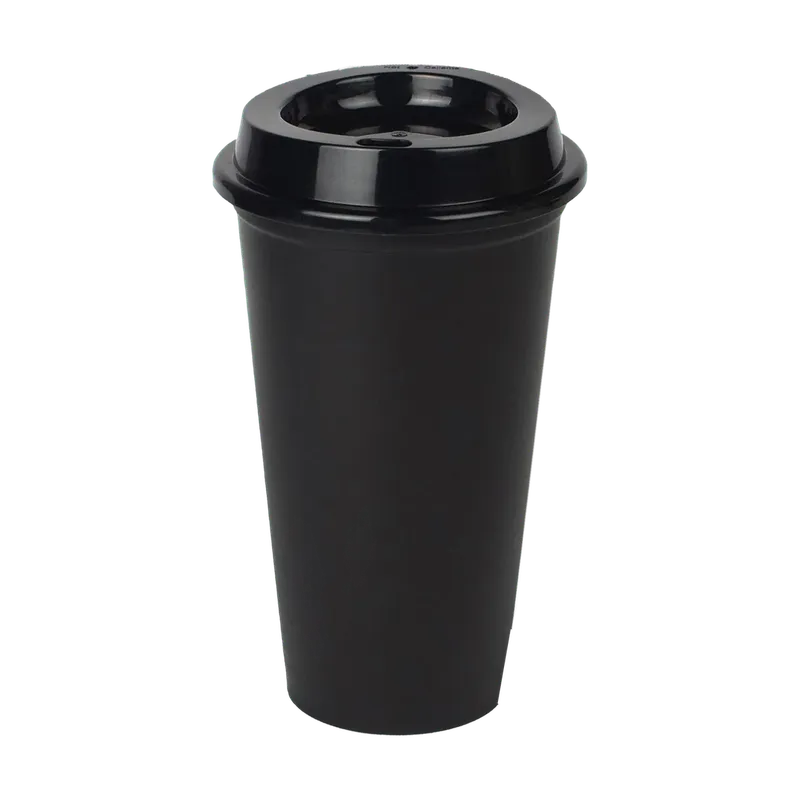 Vaso cafetero 16 oz con tapa
