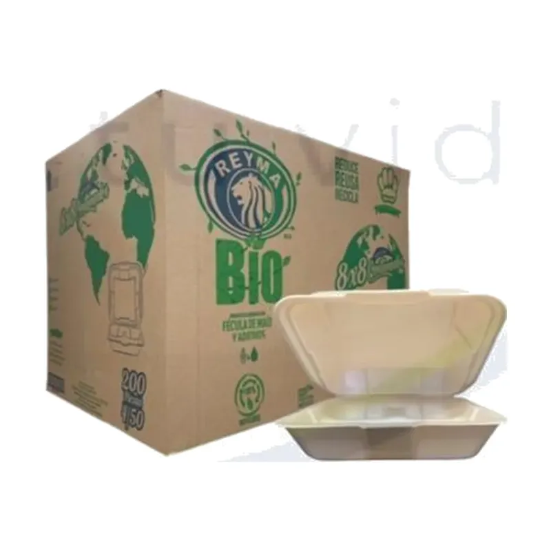 Contenedor térmico 8×8 con división biodegradable REYMA