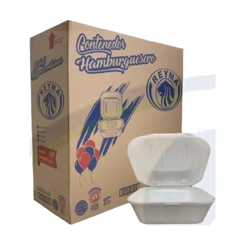 Contenedor térmico 6×6 para hamburguesa REYMA