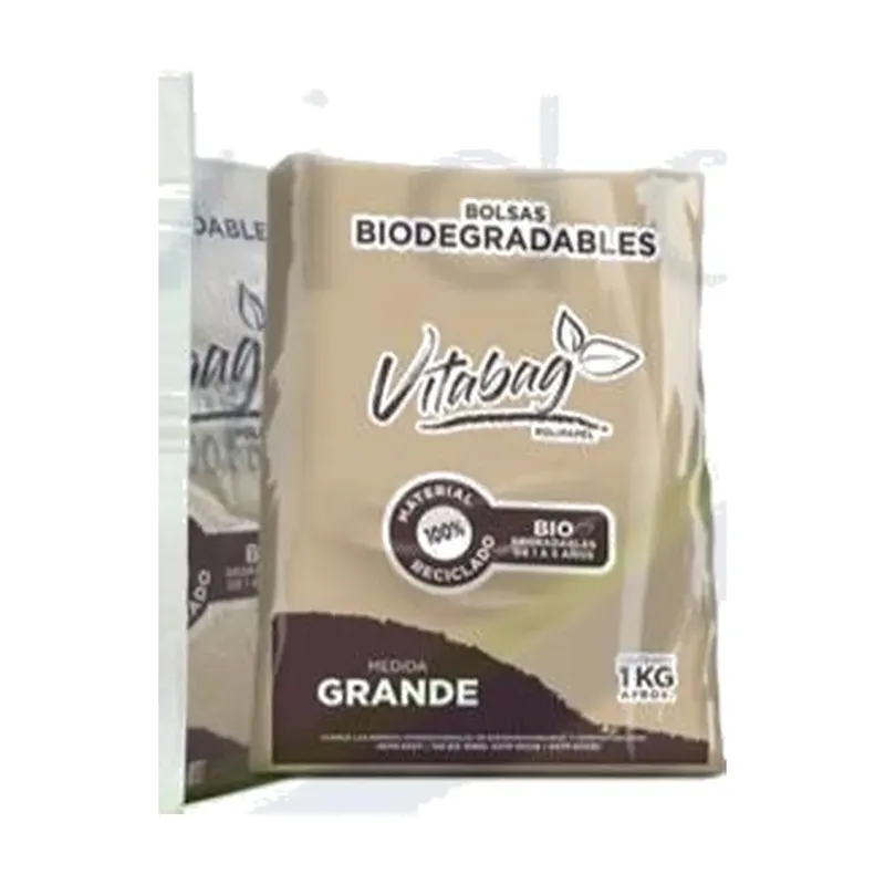 Bolsa camiseta polipapel biodegradable Vitabag grande